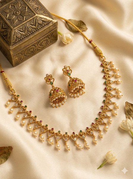CLASSIC & TRADITIONAL SOUTH INDIAN NECKLACE