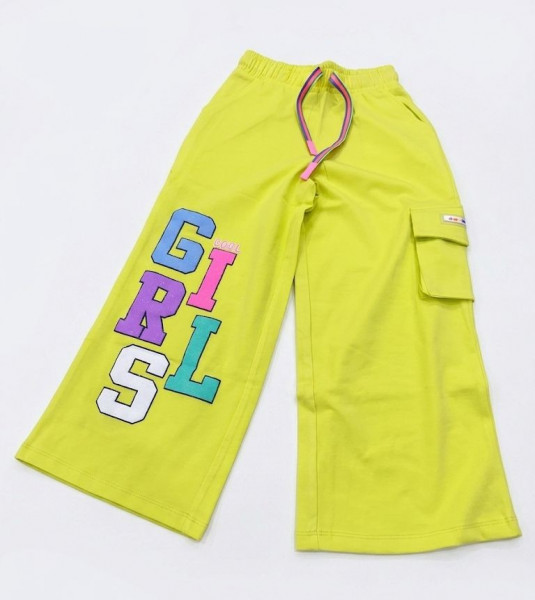 NEON LIME COLOR GIRLS CORD SET