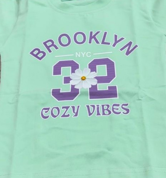 PASTEL MINT GREEN COLOR GIRLS CORD SET