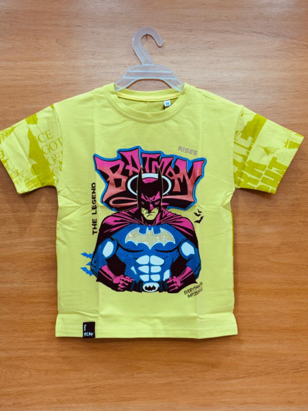 NEON LEMON COLOR PRINTED BOYS T-SHIRT