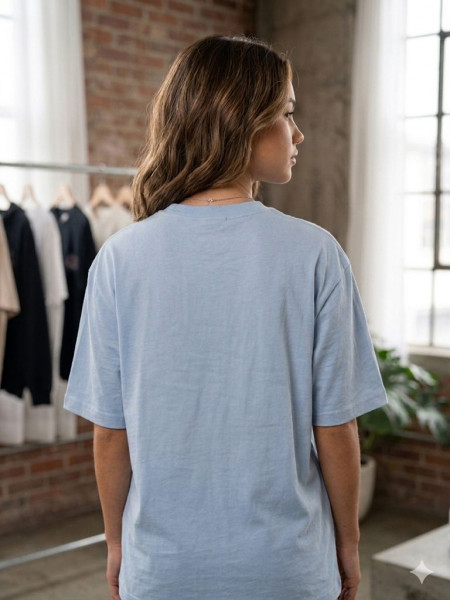 LIGHT BLUE OVERSIZED T-SHIRT