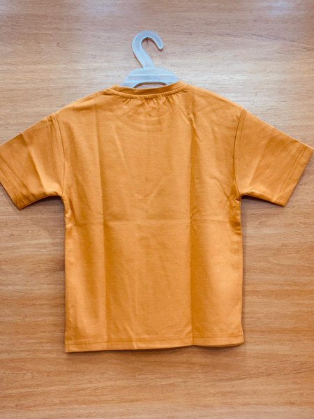 MUSTARD COLOR BOYS PRINTED T-SHIRT