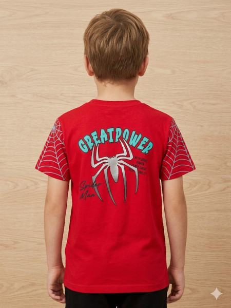 BOYS SPIDER MAN RED COLOR T-SHIRT