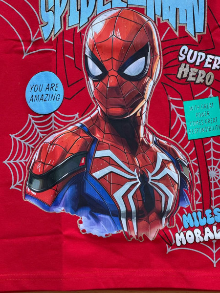 BOYS SPIDER MAN RED COLOR T-SHIRT