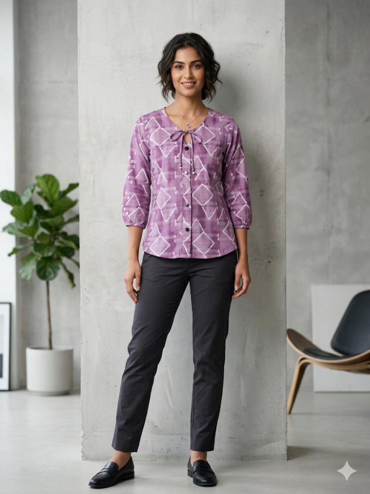 Image of LAVENDER COLOR TOP