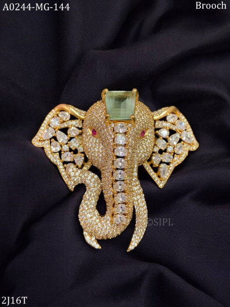 Elephant Designer Brooch
