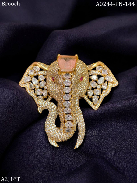 Elephant Designer Brooch