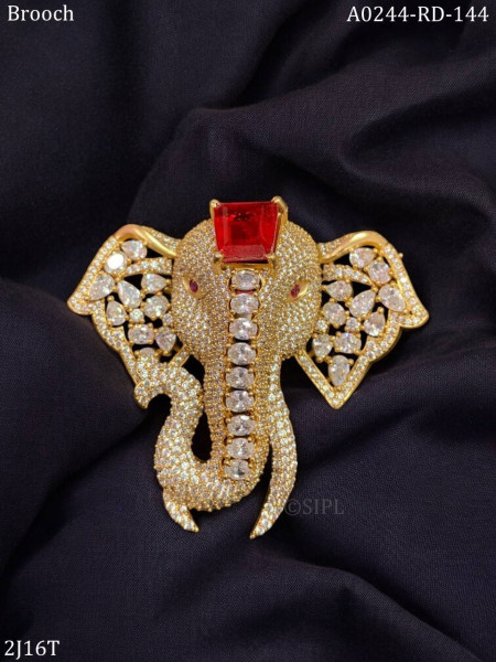 Elephant Designer Brooch