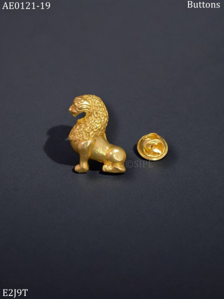 Beautiful egyptian lion Designer button