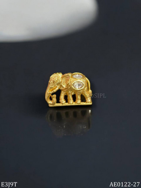 Traditional Indian elephant designer button