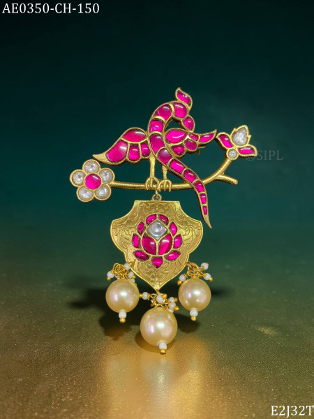 Beautiful kundan designer brooch