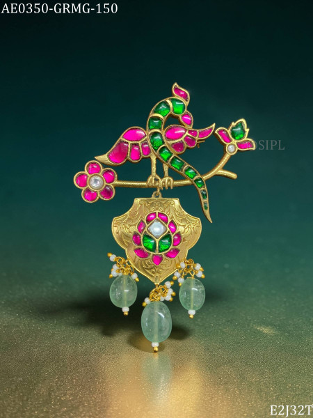 Beautiful kundan designer brooch