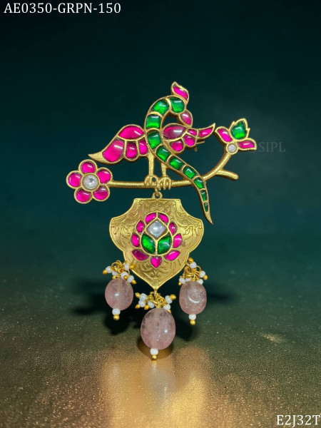 Beautiful kundan designer brooch