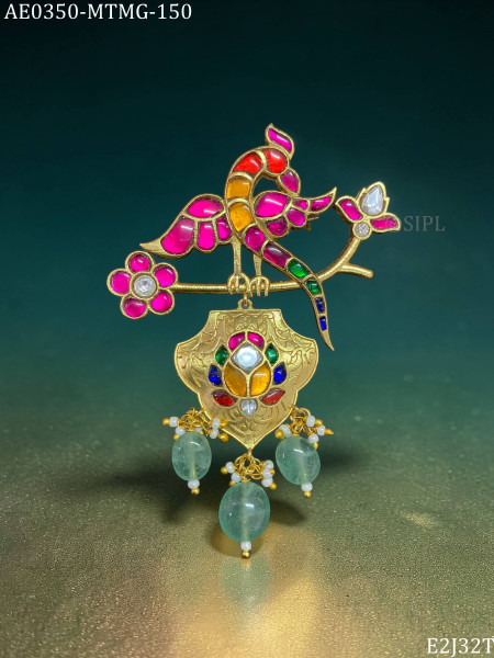 Beautiful kundan designer brooch