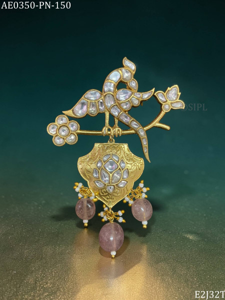 Beautiful kundan designer brooch