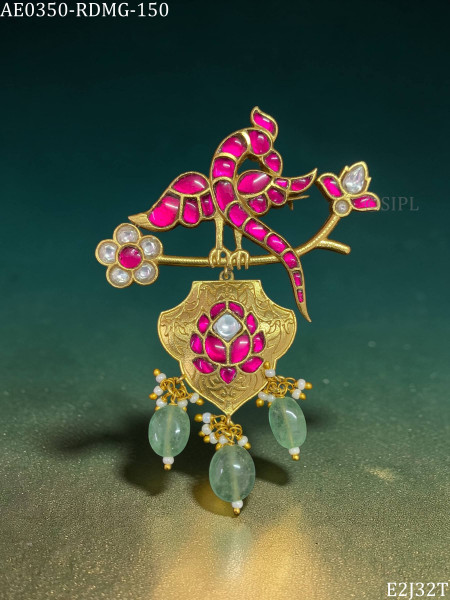 Beautiful kundan designer brooch
