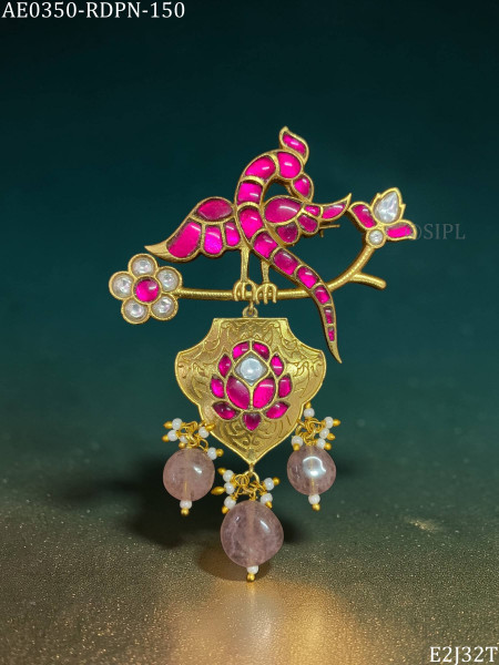 Beautiful kundan designer brooch