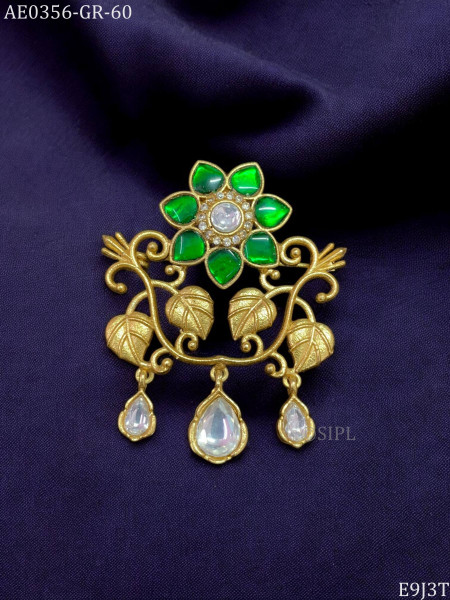 Floral designer brooch