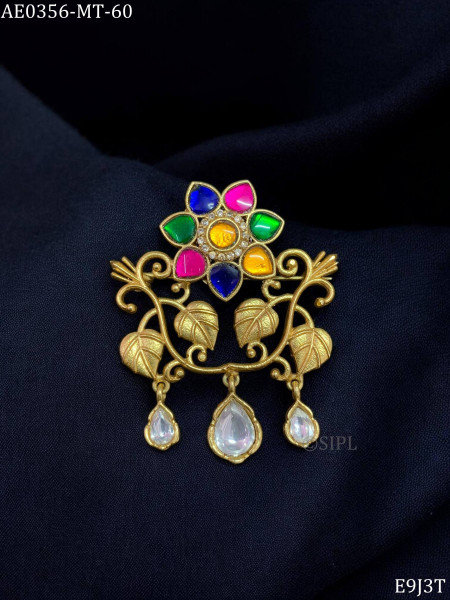 Floral designer brooch