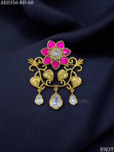 Floral designer brooch