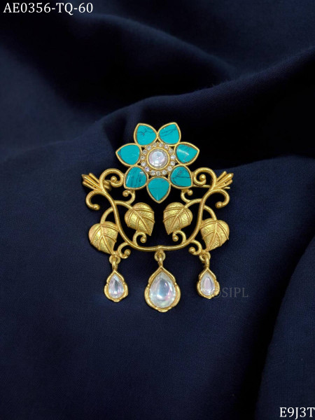 Floral designer brooch