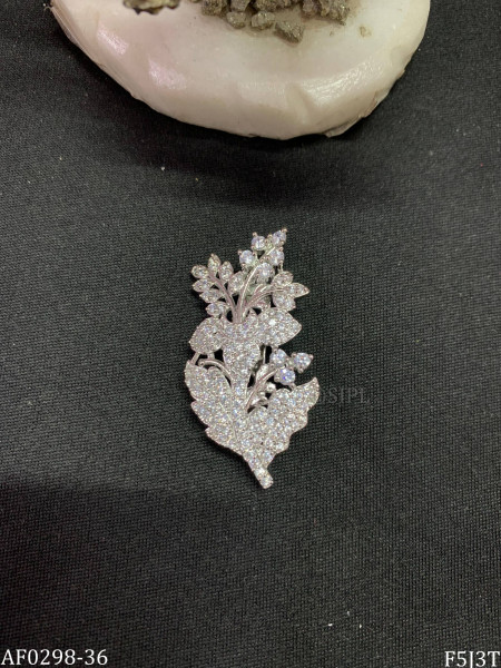 Floral designer brooch