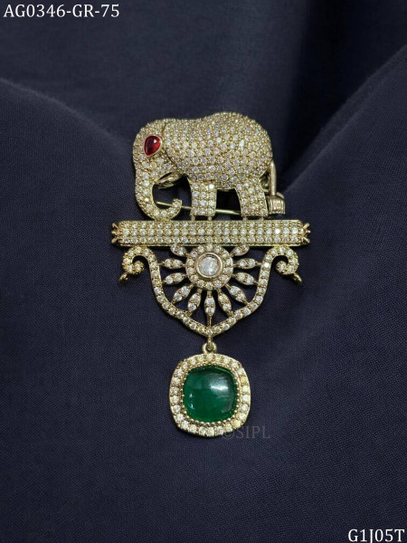 Stylis elephant brooch for wedding