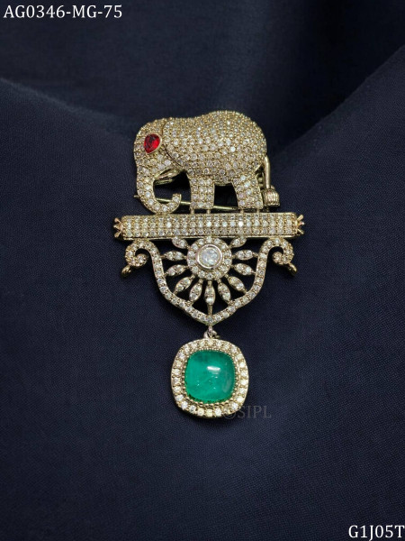 Stylis elephant brooch for wedding