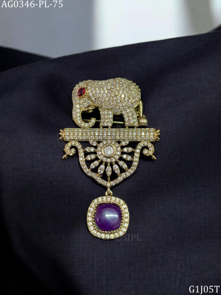 Stylis elephant brooch for wedding