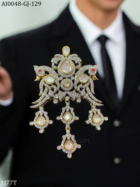 Moissanite luxury  brooch