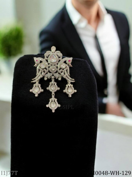 Moissanite luxury  brooch