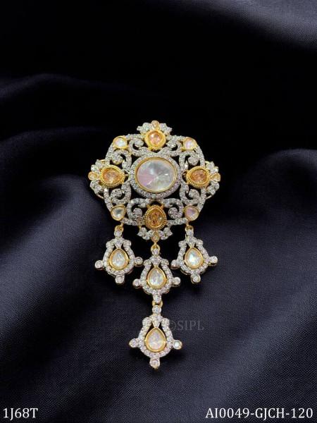 Morden Moissanite Brooch