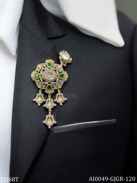 Morden Moissanite Brooch