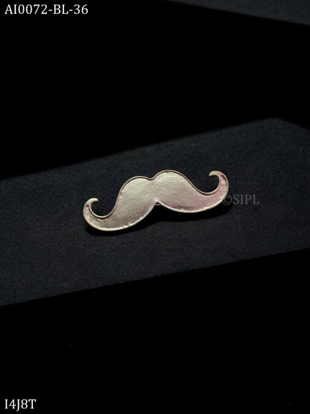Designer Mustache brooch