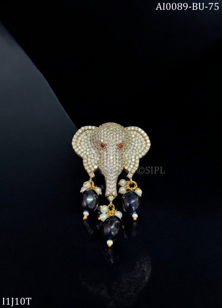 American Dimond Elephant Brooch