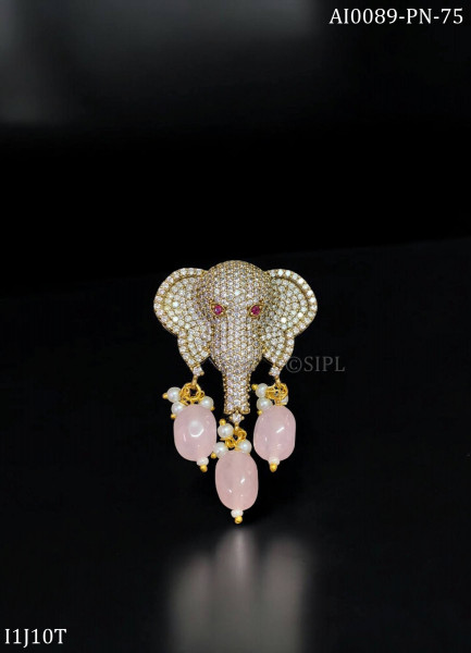 American Dimond Elephant Brooch