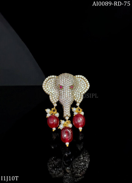 American Dimond Elephant Brooch