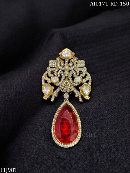Luxury Polki Brooch
