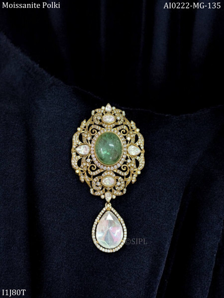 Trending moissanite brooch