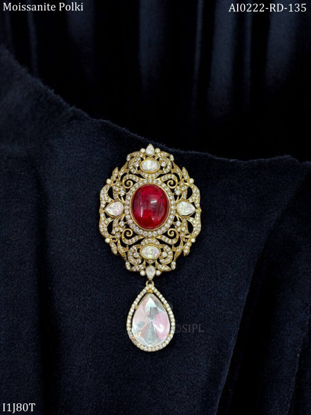 Trending moissanite brooch