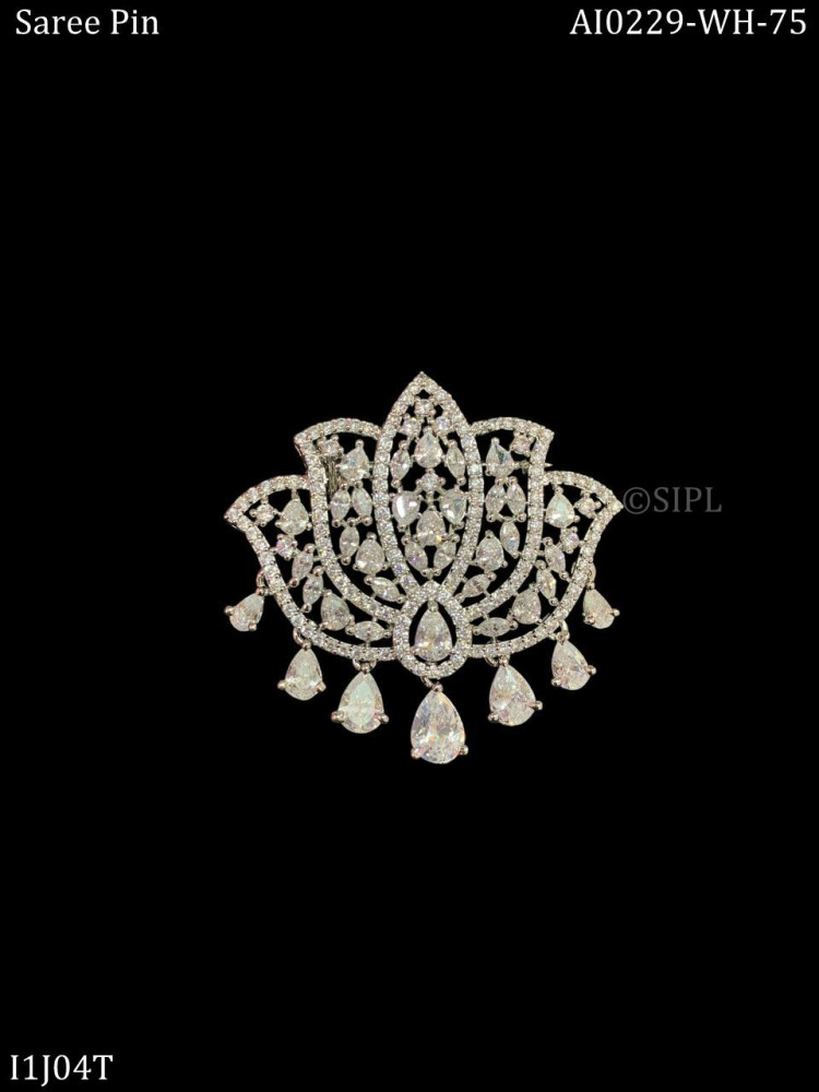 Image of Sparkling Beautiful Lotus brooch