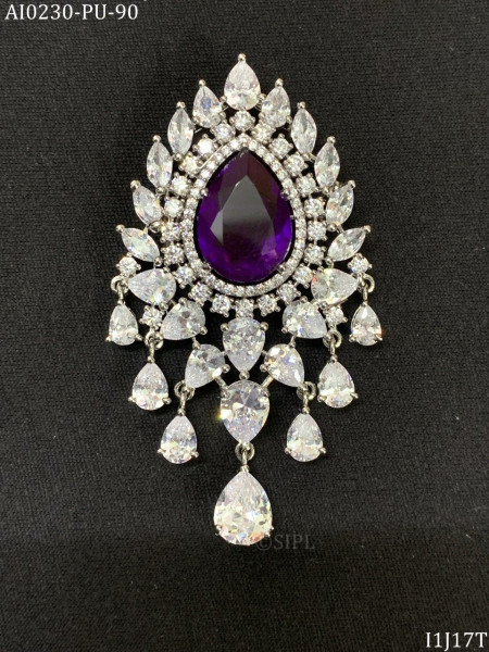 American diamond luxury brooch