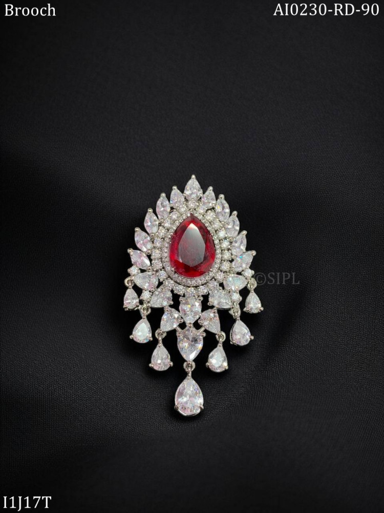 Image of American diamond luxury brooch