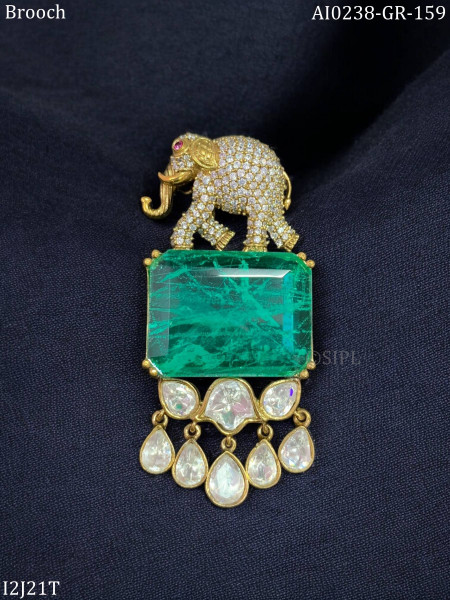 Elephant Designer Brooch