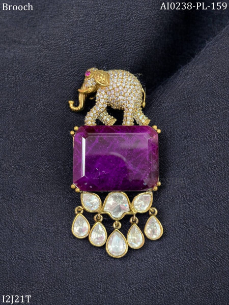 Elephant Designer Brooch