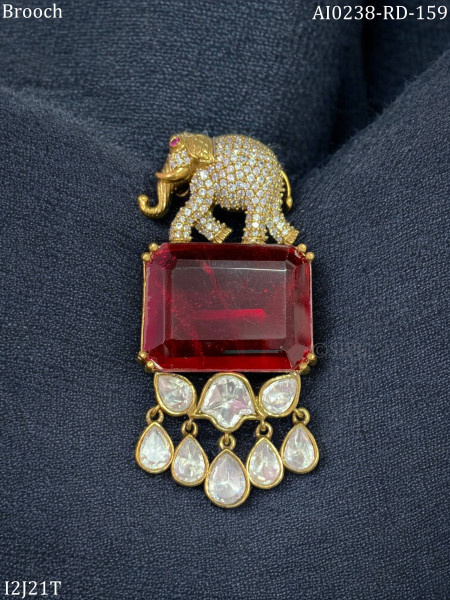Elephant Designer Brooch