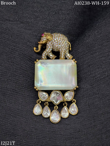 Elephant Designer Brooch