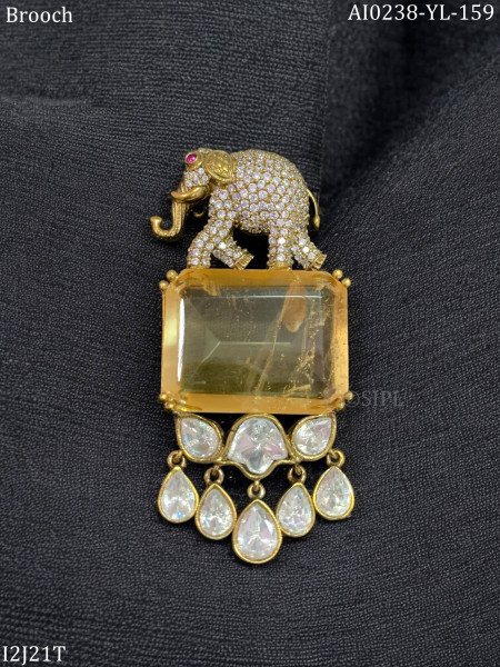 Elephant Designer Brooch