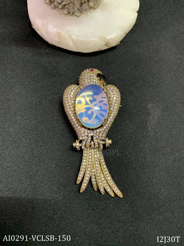 Image of Parrot designer brooch