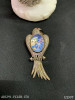 Parrot designer brooch